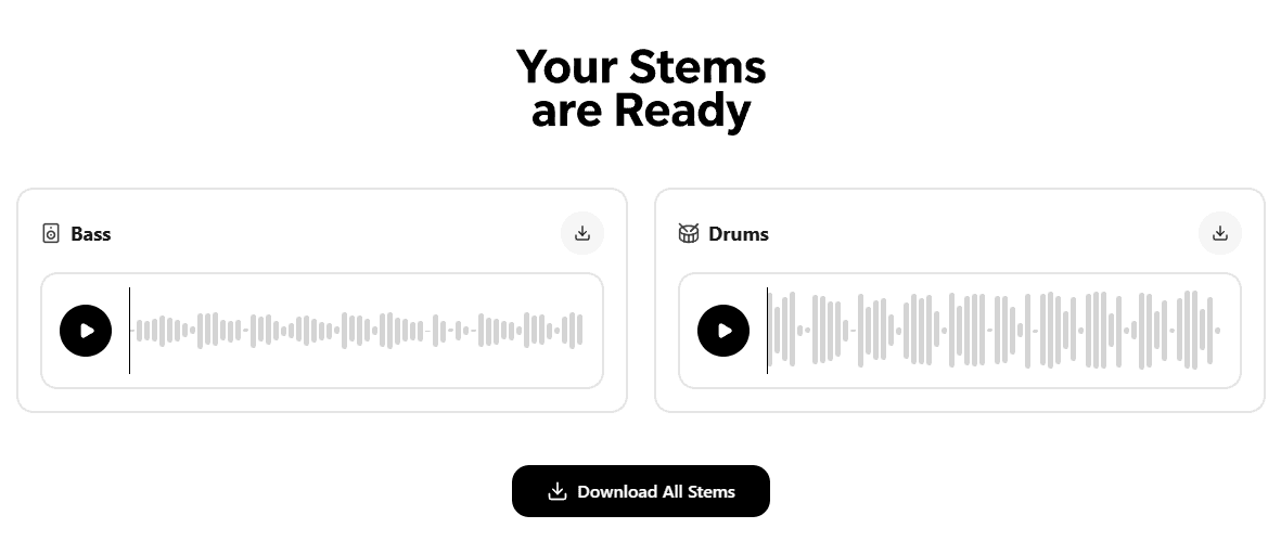 Download your stems